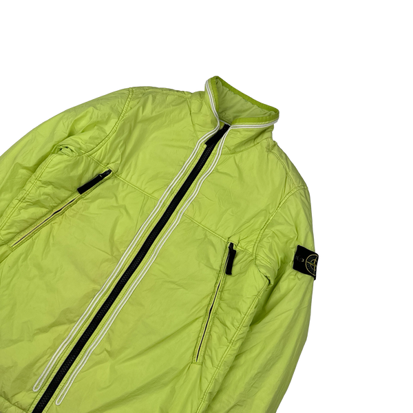 Stone Island 2019 Yellow Crinkle Reps Padded Jacket - Small