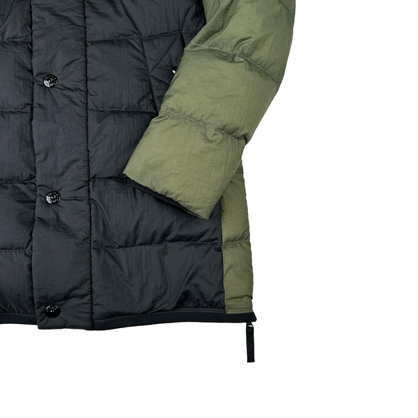 Stone Island 2011 Two Tone Opaque Nylon Tela Down Puffer Jacket - Small