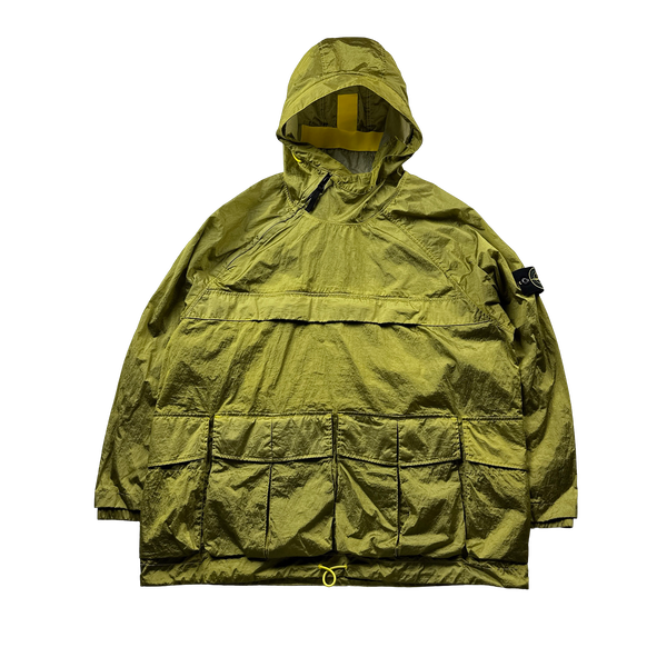Stone Island 2023 Green Nylon Metal Watro TC Pullover Smock - Large