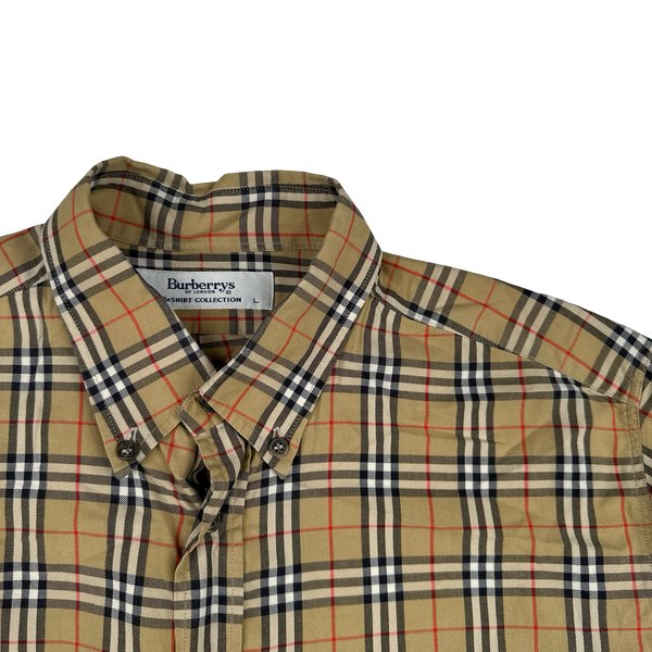 Burberry Nova Check Button Up Shirt - Large