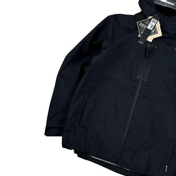 Stone Island 2024 Black Gore Tex Stellina Jacket - Large