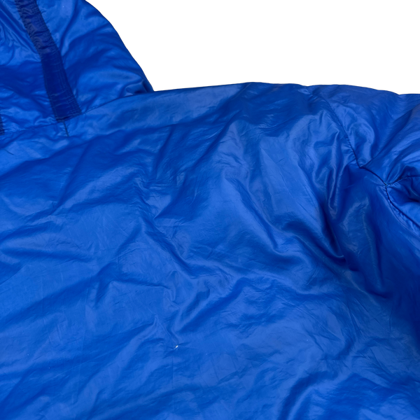 Stone Island 2007 Blue Down Mesh Badge Puffer Jacket - Medium