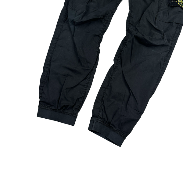 Stone Island 2022 Black Parachute Cargo Trousers - 30