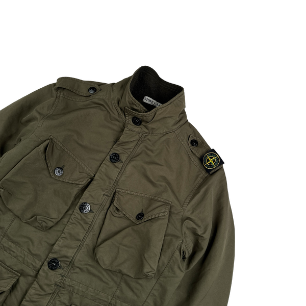 Stone Island 2010 Brown David TC Shoulder Badge Field Jacket - Large