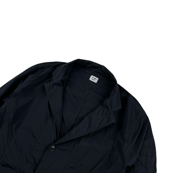CP Company Navy Nycra Buttoned Blazer Jacket - XXL