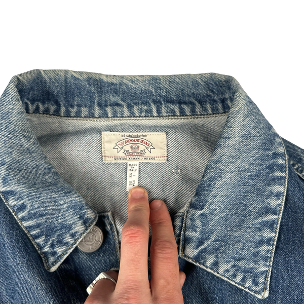 Armani Jeans 2000's Multi Pocket Denim Jacket - Medium