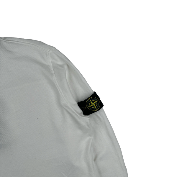 Stone Island 2012 White Quarter High Neck Jumper - Large