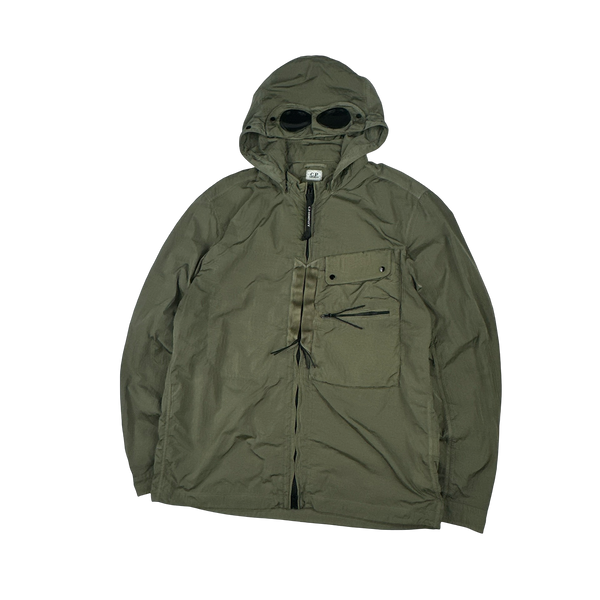 CP Company Khaki Green Chrome R Goggle Jacket - XL