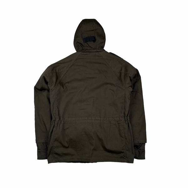 Stone Island 2006 Vintage Dutch Rope Lined Peaked Hood Multi Pocket Jacket - Medium