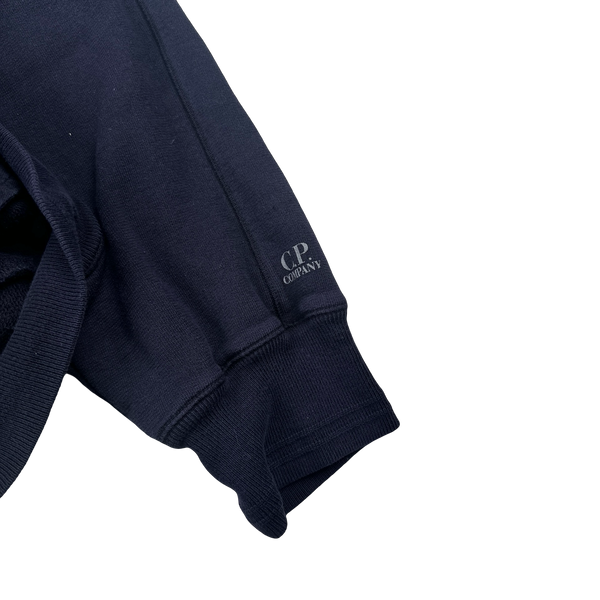 CP Company Vintage Navy Nylon Hood Goggle Hoodie - XXL