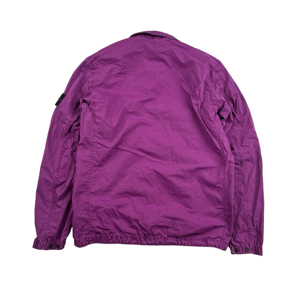 Stone Island 2021 Purple Cotton Overshirt - Medium