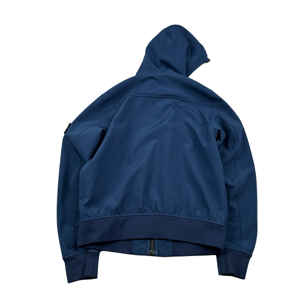 Stone Island 2013 Blue Soft Shell R Jacket - Large