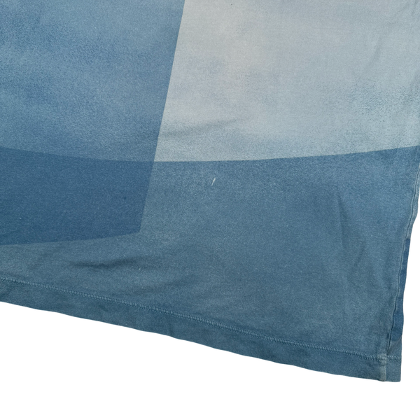 Stone Island Blue Two Tone Isola Di Pielia T Shirt - Large