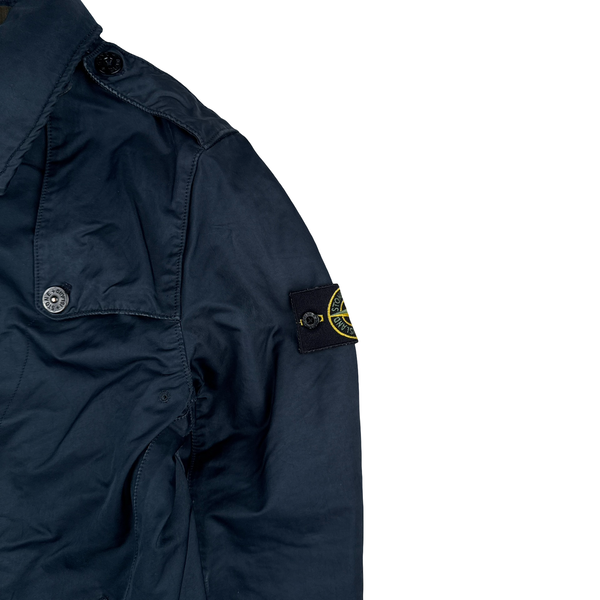 Stone Island 2011 David OVD Quilted Trench Coat - Medium