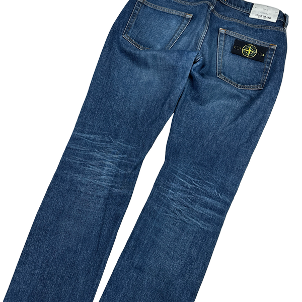 Stone Island 2017 Slim Fit Light Wash Denim Jeans - 32"