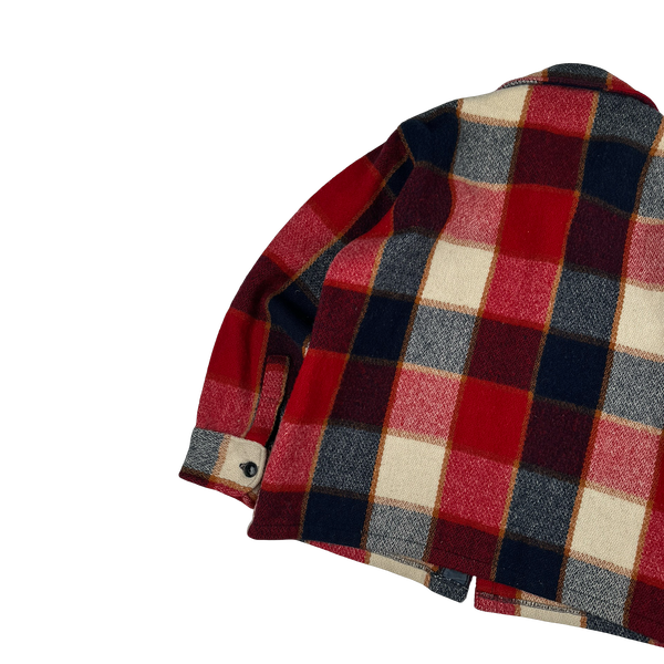 Woolrich Alaskan Heavyweight Checked Button Up Overshirt - Large