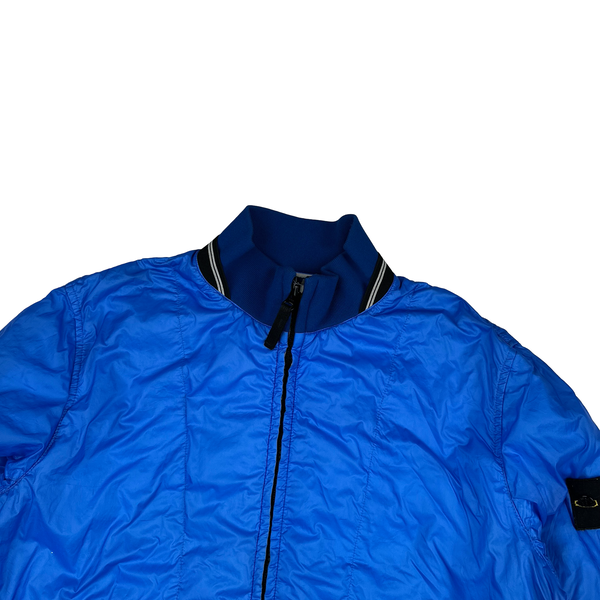 Stone Island 2011 Blue Tyveck Micro Rip Stop Bomber Jacket - Large