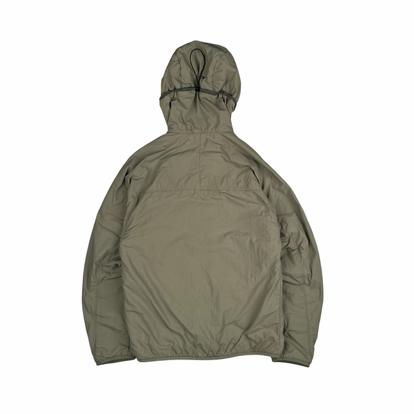 CP Company Khaki GDP Hooded Polartec Goggle Jacket - Small