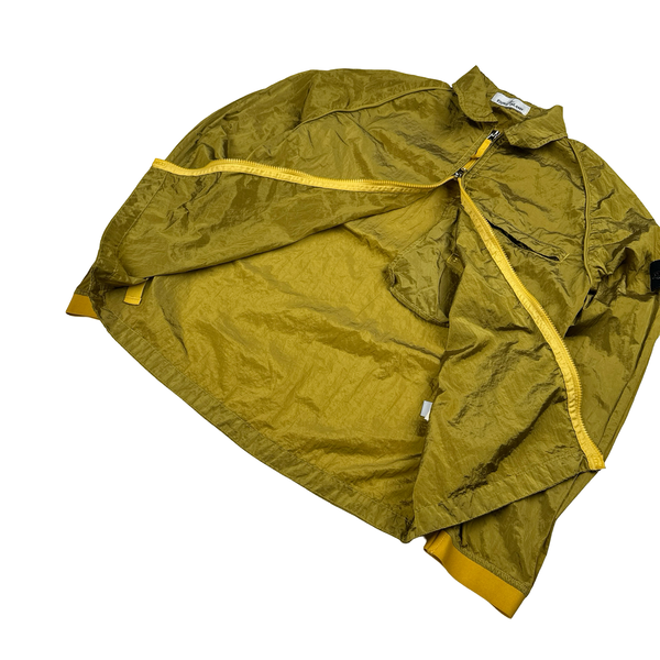 Stone Island 2022 Yellow Nylon Metal Overshirt - Small