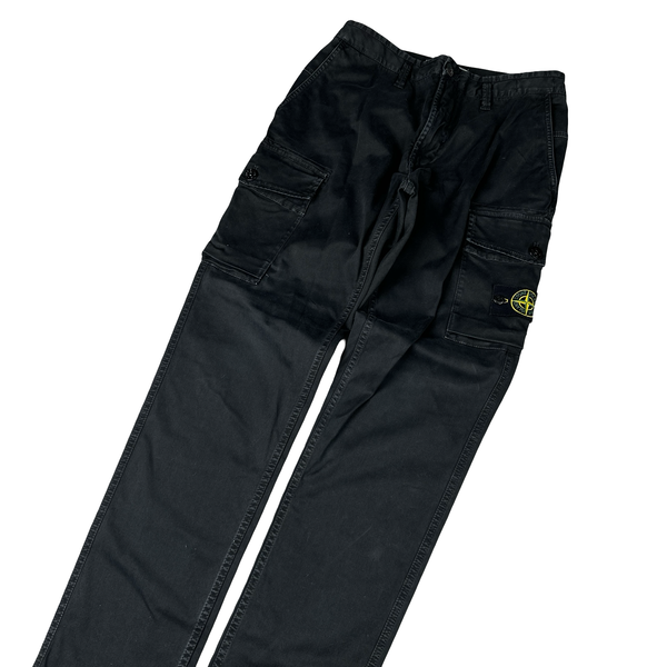 Stone Island 2021 Black Slim Fit Cargo Trousers - 33"
