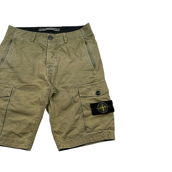 Stone Island 2017 Beige Cargo Shorts - 29"