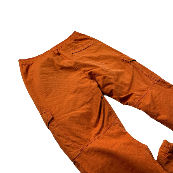 Stone Island 2019 Orange Reflective Weave Cargo Trousers - 30"