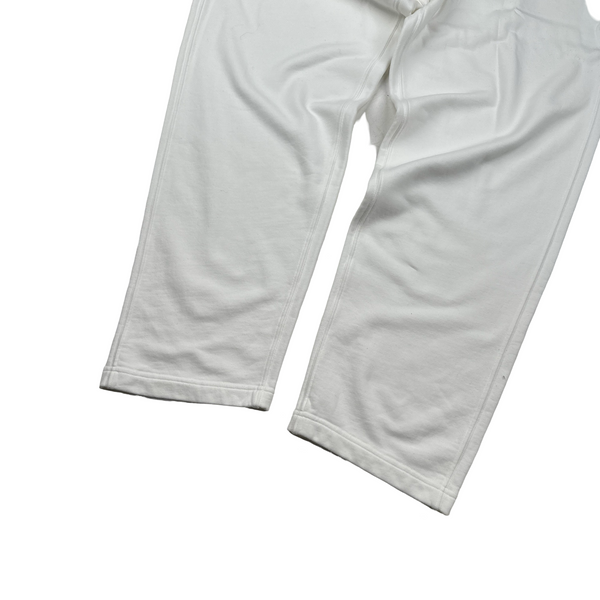 Stone Island 2023 Ice White Spellout Cotton Tracksuit Bottoms - 3XL