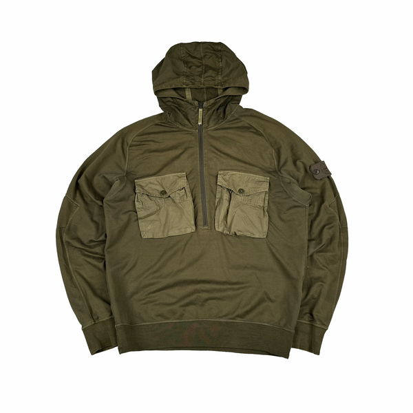Stone Island 2020 Khaki Ghost Smock Pullover Jumper - Medium