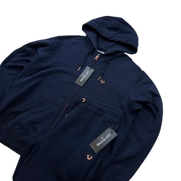 True Religion Navy Blue Tracksuit Set - XXL