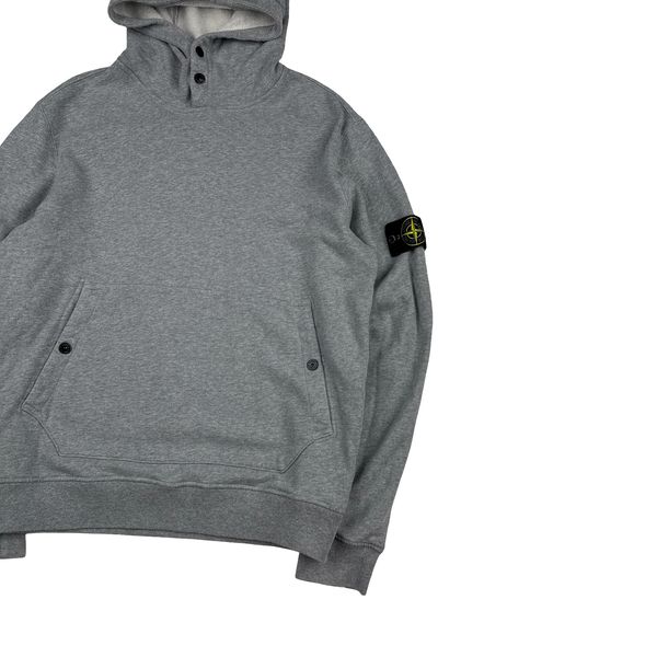 Stone Island 2023 Grey Hooded Cotton Joggers Tracksuit - Medium
