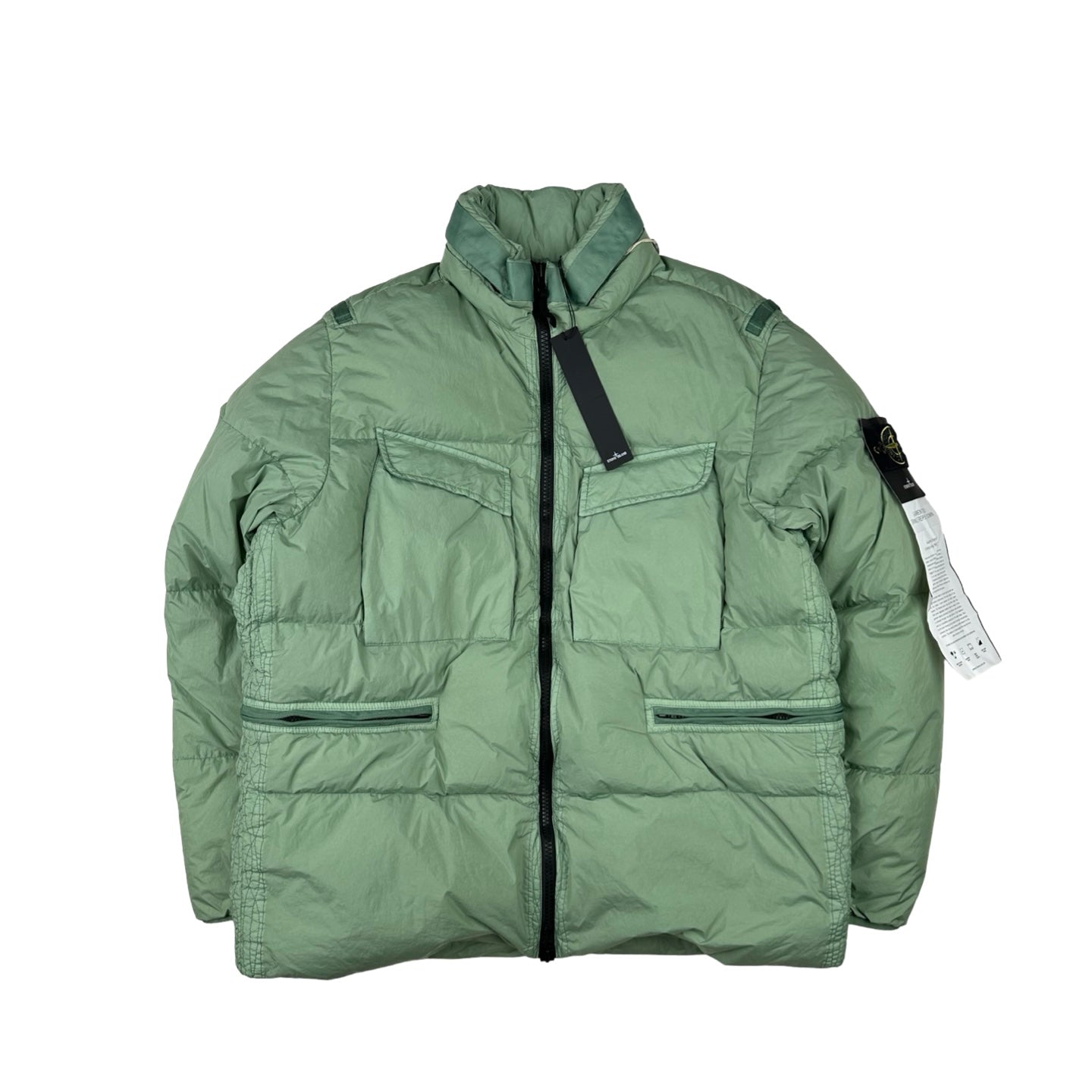 Clothing Down Jacket Green Stone Island Puffer Jacket Stone Island
