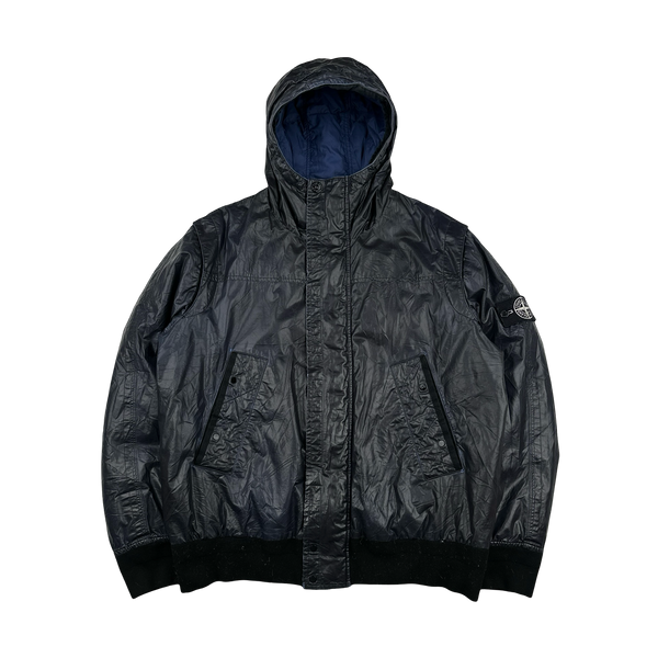Stone Island 2011 Dark Blue Colour Change Ice Down Jacket - XL