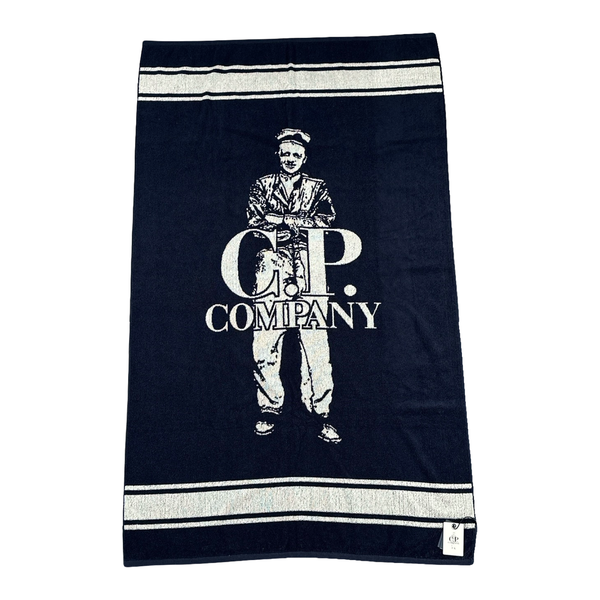 CP Company Spellout Navy Beach Towel