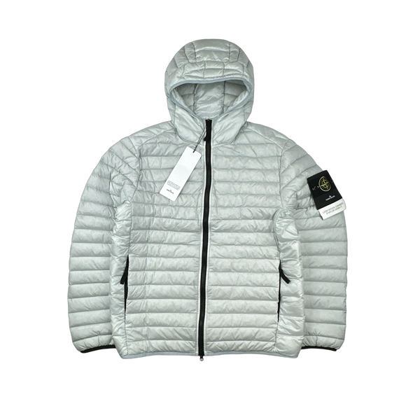 Stone Island 2022 Grey Loom Woven R Nylon Down TC Puffer - Medium