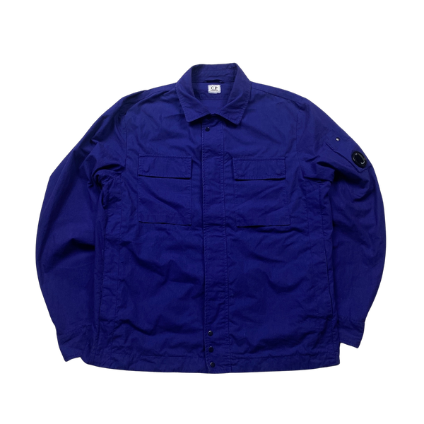 CP Company Blue Cotton Overshirt - XL