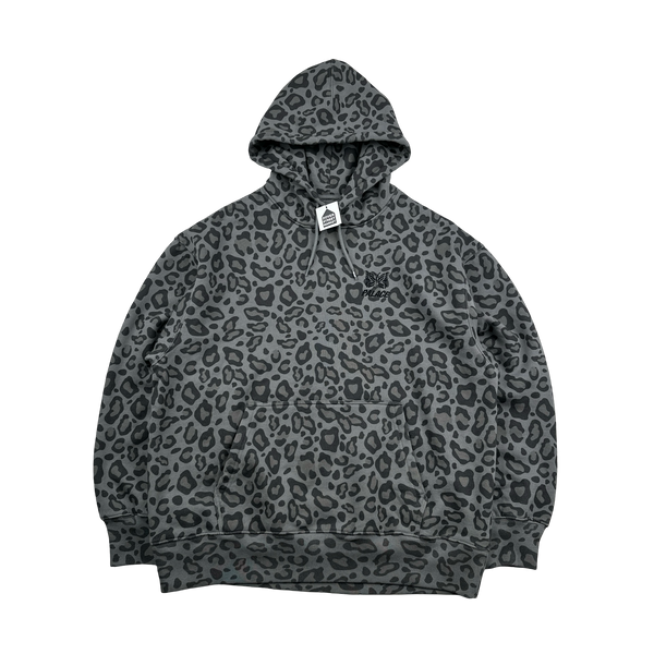 Palace X Needles Leopard Spellout Thick Cotton Hoodie - Large