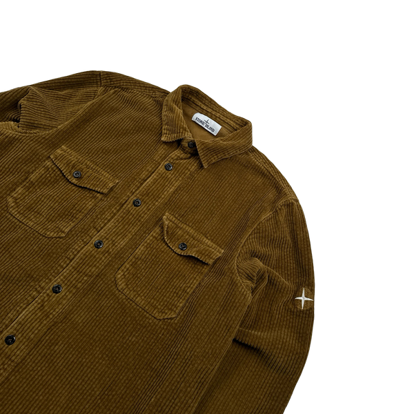 Stone Island 2020 Brown Jumbo Cord Shirt - XL – Mat 