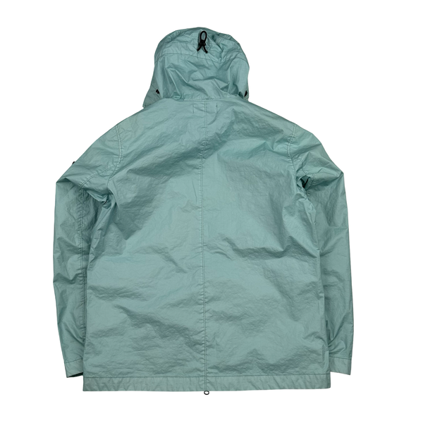Stone Island 2022 Membrana 3L TC Pale Blue Hooded Jacket - Medium