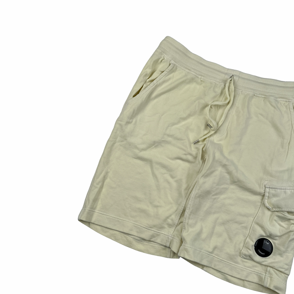 CP Company Yellow Cotton Lens Viewer Shorts - Medium