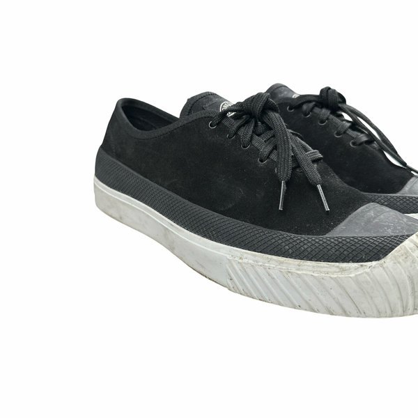 Stone Island x Diemme Black Leather Trainers - UK 10.5