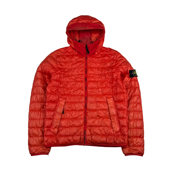 Stone Island 2016 Red Garment Dyed Puffer Jacket - Medium