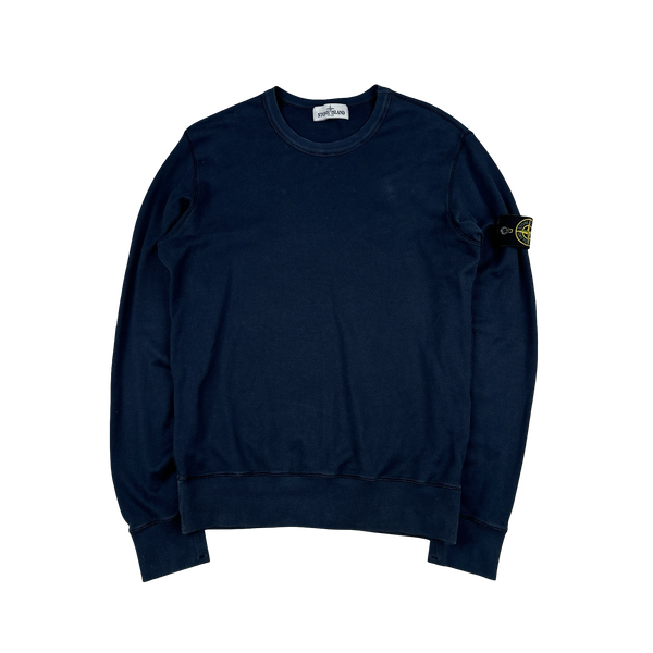 Stone Island 2013 Navy Cotton Crewneck Sweatshirt - Medium