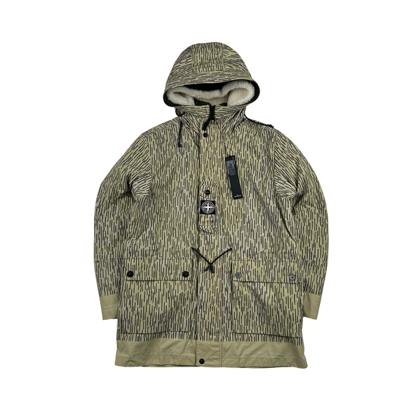 Stone Island 2021 Rain Camo Watro Reflective Parka Jacket - Medium