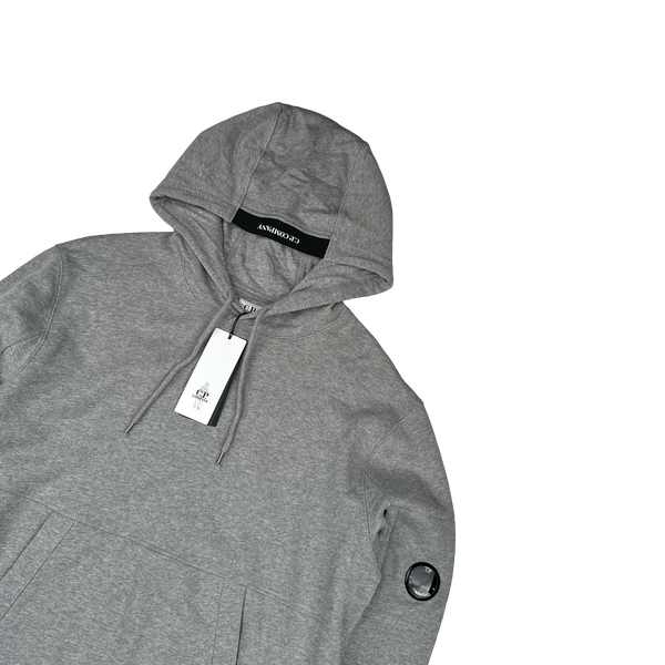 CP Company Grey Cotton Lens Viewer Pullover Hoodie - XL