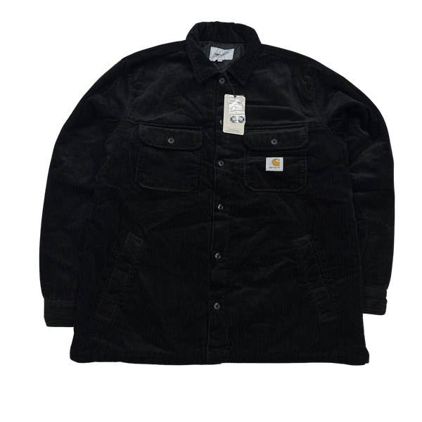 Carhartt WIP Black Thick Padded Corduroy Buttoned Overshirt - Small, Large, XL
