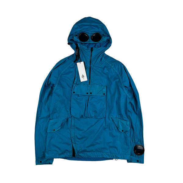 CP Company Blue Nyfoil Goggle Jacket - Medium