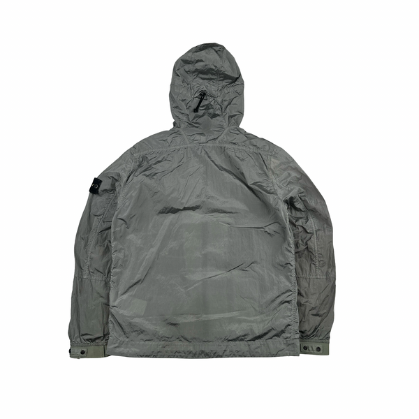 Stone Island 2017 Grey Zipped Nylon Metal Overshirt - Large