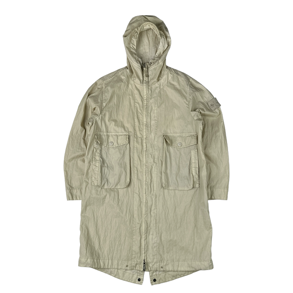Stone Island 2019 50 Fili Resinata Ghost Parka Jacket - Small