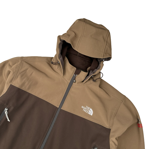 North Face Brown Summit Series Apex Soft Shell Jacket - XL