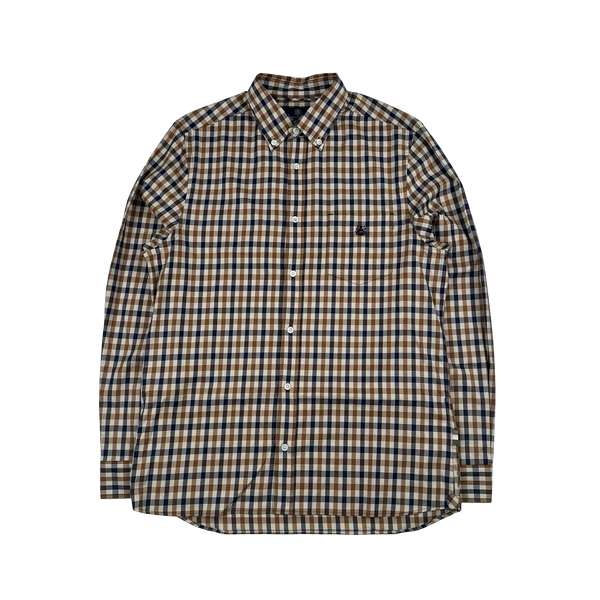 Aquascutum Classic Nova Checked Shirt - Medium